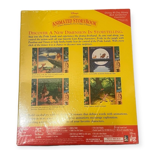 Vintage Disney The Lion King Animated Story Book - Picture 2 of 4